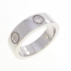 CARTIER Silver Diamond Love Ring